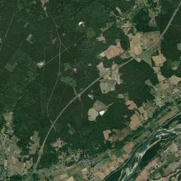 Vue aérienne des environs de Aire de stationnement chez Vincent, cuisinier de campagne