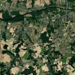 Vue aérienne des environs de Aire de camping-cars – Saint-Georges-sur-Cher