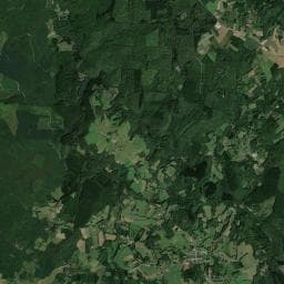 Vue aérienne des environs de Camping La Croix du Château