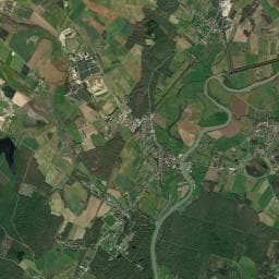 Vue aérienne des environs de Aire de camping-car à Vonges
