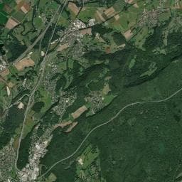 Vue aérienne des environs de Les Grandes Baraques