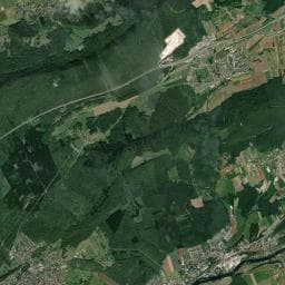 Vue aérienne des environs de Besançon Marchaux - Aire de camping-cars