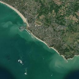Vue aérienne des environs de Aire camping-car Pornichet