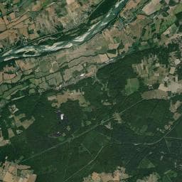Vue aérienne des environs de Camping La Blardière