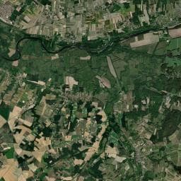 Vue aérienne des environs de Aire de camping-cars (Vignobles Jourdain)