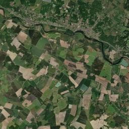 Vue aérienne des environs de Camping Les Saules / Châtres