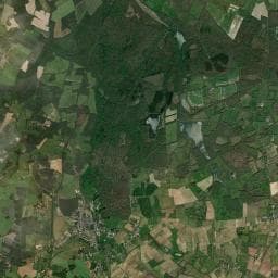 Vue aérienne des environs de Aire de camping-car à Soulangis