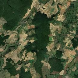 Vue aérienne des environs de Gîte communal d'Arbourse