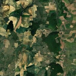 Vue aérienne des environs de Champagne Manoir Minicamping & gîtes