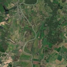 Vue aérienne des environs de Aire camping-car du Nymphéa