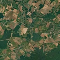 Vue aérienne des environs de Aire de camping-car à Mutigney