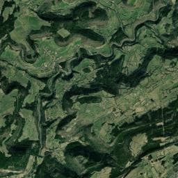 Vue aérienne des environs de La grotte