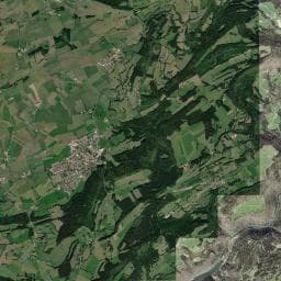 Vue aérienne des environs de Abri de la Place au Charbon