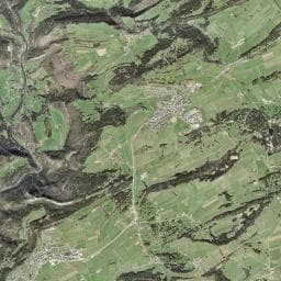 Vue aérienne des environs de Refuge de la Forge