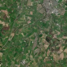 Vue aérienne des environs de Camping de Coulvée