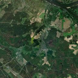 Vue aérienne des environs de Parking nuit — Montsoreau