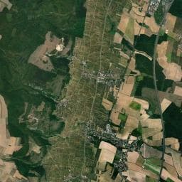 Vue aérienne des environs de Bivouac à Morey-Saint-Denis