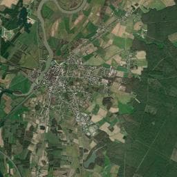Vue aérienne des environs de Camping de l'Arquebuse