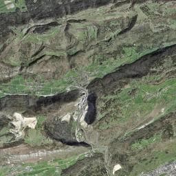 Vue aérienne des environs de La Rochette