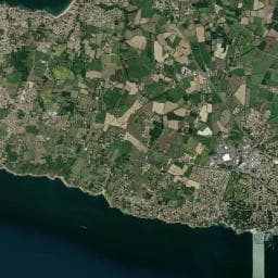 Vue aérienne des environs de Camping du Vieux Château
