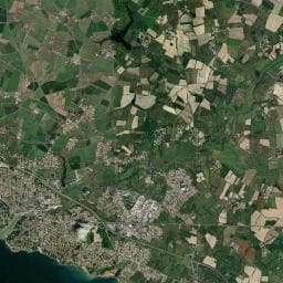 Vue aérienne des environs de Le Port Chéri