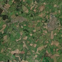 Vue aérienne des environs de Bivouac à Le May-sur-Èvre