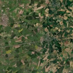 Vue aérienne des environs de Aire de camping-car au Moulin de la Vollerie à la Tourlandry