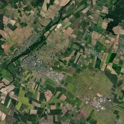 Vue aérienne des environs de Aire camping-cars de Montreuil-Bellay