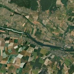 Vue aérienne des environs de Camping du Marais