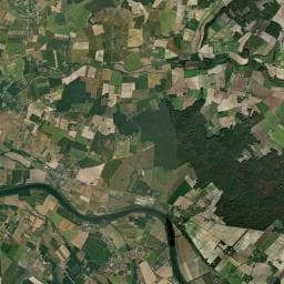 Vue aérienne des environs de Domaine du Château de la Rolandière
