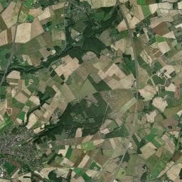 Vue aérienne des environs de Camping municipal de Sainte-Maure