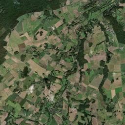 Vue aérienne des environs de Camping "Les Chênes"