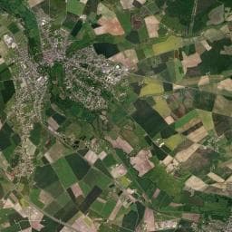 Vue aérienne des environs de Aire de camping-car à Foëcy