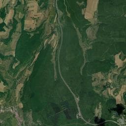 Vue aérienne des environs de Camping des Isles