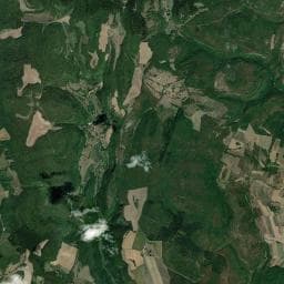 Vue aérienne des environs de Source de l'Écartelot