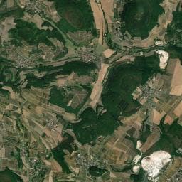 Vue aérienne des environs de Fontaine de Villiers La Faye