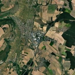 Vue aérienne des environs de Aire pour camping-cars de Nuits-Saint-Georges