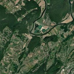 Vue aérienne des environs de Les Promenades