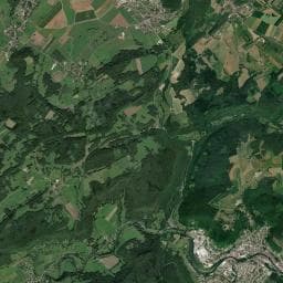 Vue aérienne des environs de Aire d'étape d'Ornans