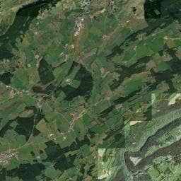 Vue aérienne des environs de Cabane de forêt