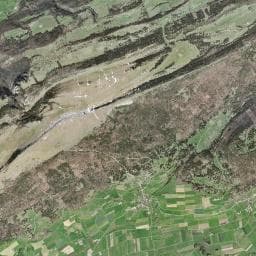 Vue aérienne des environs de Fontaine Combe Grède