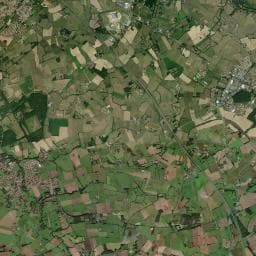 Vue aérienne des environs de Le Relais des Garennes