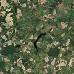 Vue aérienne des environs de La Raudière
