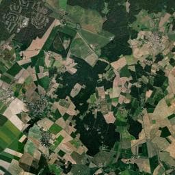 Vue aérienne des environs de Aire de camping-car à Bournand