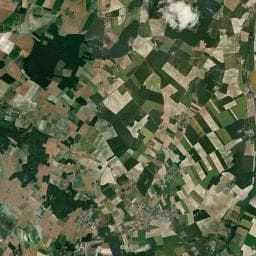 Vue aérienne des environs de Ferme du Safran de Val