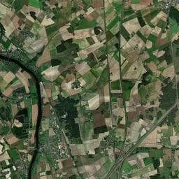 Vue aérienne des environs de Camping La Croix de la Motte
