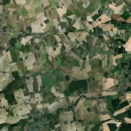 Vue aérienne des environs de Camping de la Touche