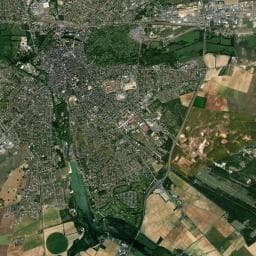 Vue aérienne des environs de Camping de Bourges