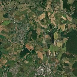 Vue aérienne des environs de Camping des Chanternes