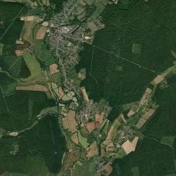 Vue aérienne des environs de Aire de camping-car à Urzy